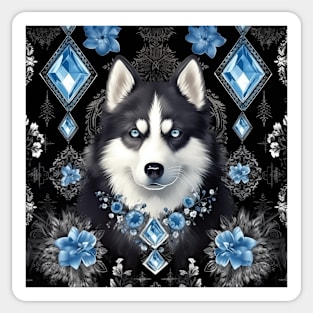 Husky Pattern Sticker